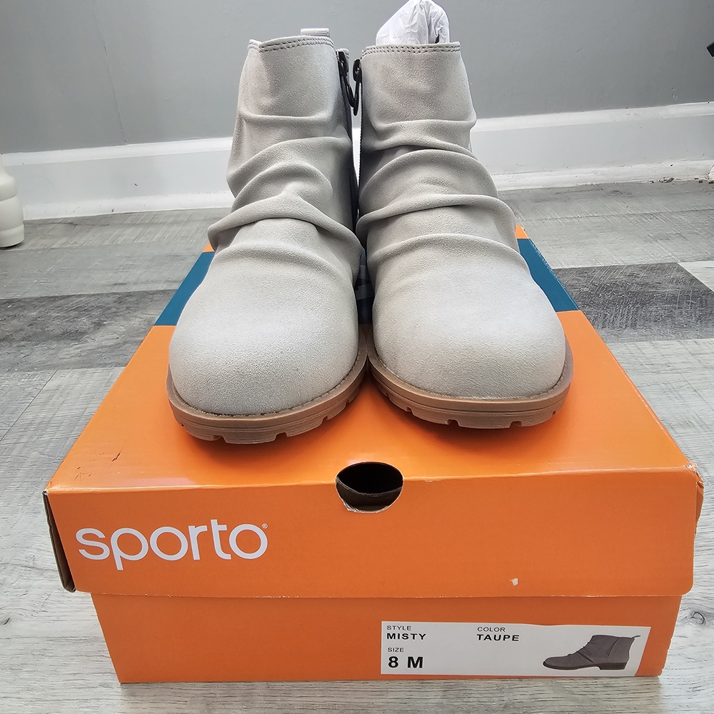 Sporto Taupe Ankle Boots